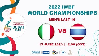 ITA vs THA  Mens Last 16 Game 1  2022 IWBF Wheelchair Basketball World Championships [upl. by Hoshi]