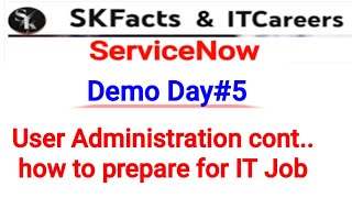 ServiceNow Demo 5 important roles impersonation ServiceNow skfacts [upl. by Gignac107]