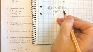 Matematik 1 Lösningar till prov i Algebra uttryck och ekvationer [upl. by Keiko]