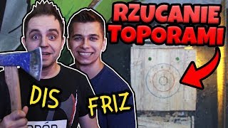 RZUCANIE TOPORAMI DO TARCZ DIS FRIZ LOOPRO TROMBA [upl. by Silvestro234]