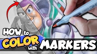 How to COLOR with Alcohol Markers  ADVANCED Guide [upl. by Ynohtnaeoj489]