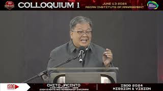 COLLOQUIUM 1 I AM SECURE 2024 June 13 2024 AIM ISOG 2024 Mission Vision Chito Jacinto ISOG VP [upl. by Odlaniger]