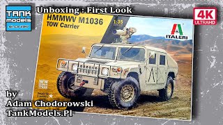 Unboxing 225  HMMWV M1036 TOW Carrier  ITALERI 6598 [upl. by Allehcim]