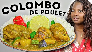 La recette du COLOMBO de POULET 3 secrets pour le réussir Cuisine Antillaise [upl. by Eiramacissej]