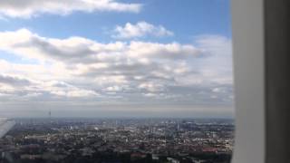 Alitalia A320 approach landing taxi  TXL BerlinTegel Airport [upl. by Aramoy254]