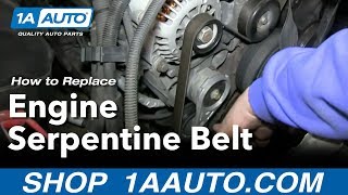 How to Replace Serpentine Belt 9598 Chevy Tahoe [upl. by Vashtia]