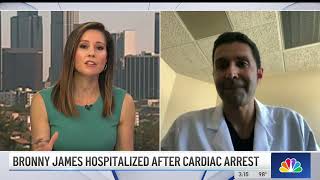 Dignity Health  St Johns Dr Omid Fatemi Talks About Bronny James Cardiac Arrest on NBC [upl. by Hoes732]