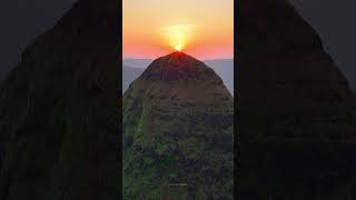 सह्याद्रीतील शिवलिंग🕉️🚩 Kille Lingana sahyadri shorts dronevideo travel trek [upl. by Hoehne]