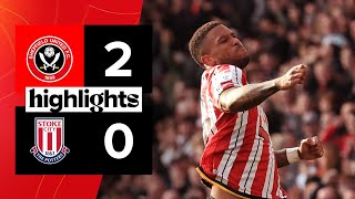 Sheffield United 20 Stoke City  EFL Championship highlights [upl. by Danita]