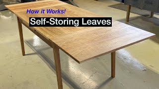 Walkaround of Extension Table with SelfStoring Leaves [upl. by Eiroc]