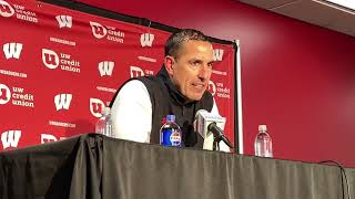 Luke Fickell press conference Wisconsin football coach on what went wrong right in loss to Oregon [upl. by Gninnahc656]