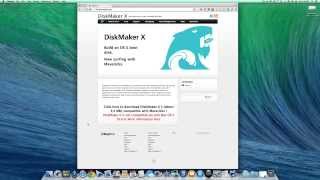 DiskMaker  Build an OS X boot disk [upl. by Glenden]