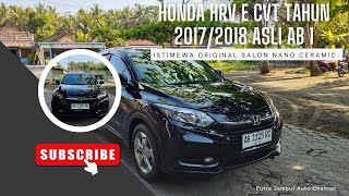 Honda HRV E Cvt Tahun 20172018 AB 1 Kondisi Original Istimewa ✓Putra Jambul Auto [upl. by Masera957]