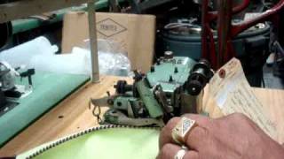 MERROW M303 OVERLOCK SHELL STITCH TAG 2428 [upl. by Nivalc819]