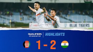 Afghanistan 12 India  AFC Asian Cup 2023 Qualifiers Final Round  Highlights [upl. by Naud78]