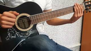 Slow rhythm Simple guitar song for beginners👨🏽‍🎤🎶 [upl. by Enilec]