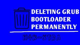 How To Restore Windows boot loader After Deleting Linux and Grub loader H4KXTRA [upl. by Lehcir]