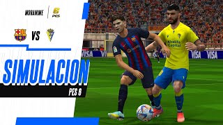 BARCELONA VS CADIZ PES 6 [upl. by Peddada857]