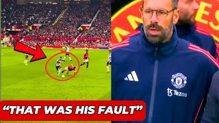 Van Nistelrooy EXPLODES After Bruno Fernandes Shocking Red Card vs Tottenham [upl. by Antoinette]