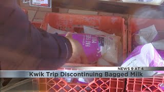 Kwik Trip to stop selling bagged milk this spring [upl. by Nelac]