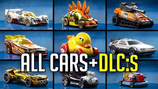 Hot Wheels Unleashed  ALL CARS  DLC CARS  106 CARS 4K [upl. by Anilasor]