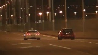 C5 Corvette vs Turbo Civic Hatchback [upl. by Chadwick284]