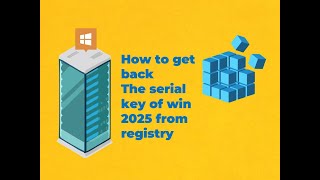 How to get backThe serial key of win 2025 from registry [upl. by Hanala]