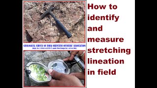 Identification amp measurement of Stretching Lineation in field Field Geology [upl. by Zaller]