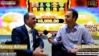 G2E Asia 2024 From the Floor – Aruze’s Kelcey Allison [upl. by Zorah]