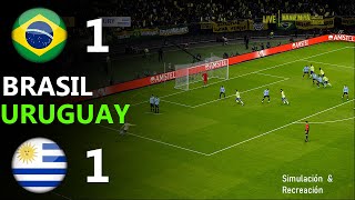 🔴 Brasil 11 Uruguay  World Championship Qual HIGHLIGHTS  Video Game Simulation [upl. by Libyc]