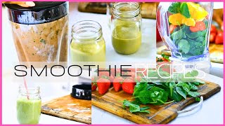 Easy HEALTHY SMOOTHIES  BASIC COOKING SKILLS  Breakfast SMOOTHIES  Green Smoothie Recipes [upl. by Nahij]