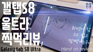 갤럭시탭 S8 울트라 찍먹 리뷰 [upl. by Jakie]