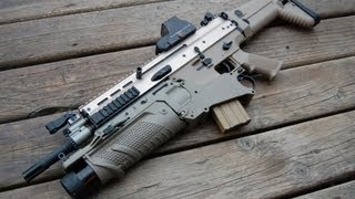 WE MK16 FN SCARL Gas Blowback Rifle  V2 Open Chamber Model Airsoft Overview [upl. by Emerald]