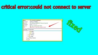 FileZillas error during file transfer critical error Could not connect to server [upl. by Swetiana345]