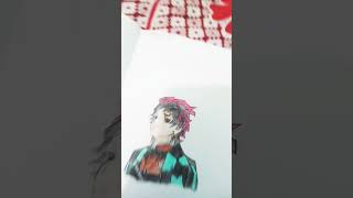 I draw tanjiro anime tanjiro viralshorts [upl. by Bonina]