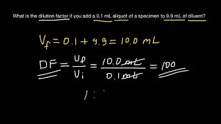 How to Calculate Dilution Factor [upl. by Midian]