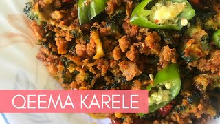 Karachi Ka Special Bhunna Qeema Karela  Keema Kareley  Urdu Hindi [upl. by Airdna]