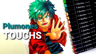 TUTORIAL PLUMONES TOUCHS I DIBUJO DEKU I PAULA GOVEA [upl. by Francklin]