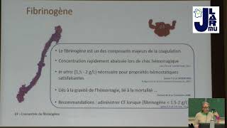 JLARMU2024 Nouveauté sur la transfusion de facteurs de coagulation [upl. by Pliner499]