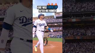 Dodgers Kiké Hernández was HYPED after his home run 🔥 MLB baseball Dodgers padres [upl. by Sanalda56]