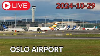 LIVE Oslo Gardemoen Airport Plane Spotting ENGMOSL 29102024 osloairport gardemoen [upl. by Eillat]