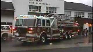 Mahwahnj Fire Department Tower 2 Wetdown part 1 [upl. by Ameerahs]