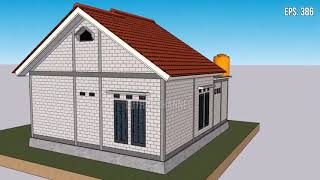 RUMAH MINIMALIS MODERN  MUSHOLA 85 x 9 M TIGA KAMAR TIDUR ADA FILE RAB DAN GAMBAR [upl. by Hardej681]