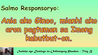 SALMO I January 14 2024 I Ikaduha nga Domingo sa Ordinaryong Panahon  Tuig B [upl. by Ifok]