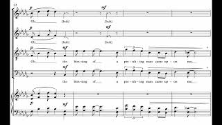 Paul Gibson  As in the Days for SATB Choir 2021 ScoreVideo [upl. by Mac]