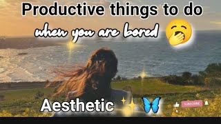 Productive things to do✨🦋💗💯Bored MUST WATCH aesthetic subscribe love [upl. by Hamachi298]