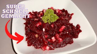 Rote Bete Salat gesund und köstlich  Rezept zum selber machen  Vegan [upl. by Adnic588]