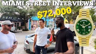 Asking what watches people are wearing in Miami  Street Interview Ep1 [upl. by Weight]