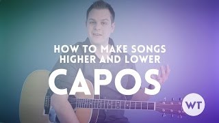 Capos Pt 2 How to make songs high and lower using a capo [upl. by Erbes]