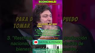 ¿Es buena idea cerrar la economía Javier Milei opina shorts argentina economia economilei [upl. by Geraud]